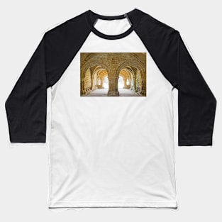 Kirkstall Abbey Cloisters Baseball T-Shirt